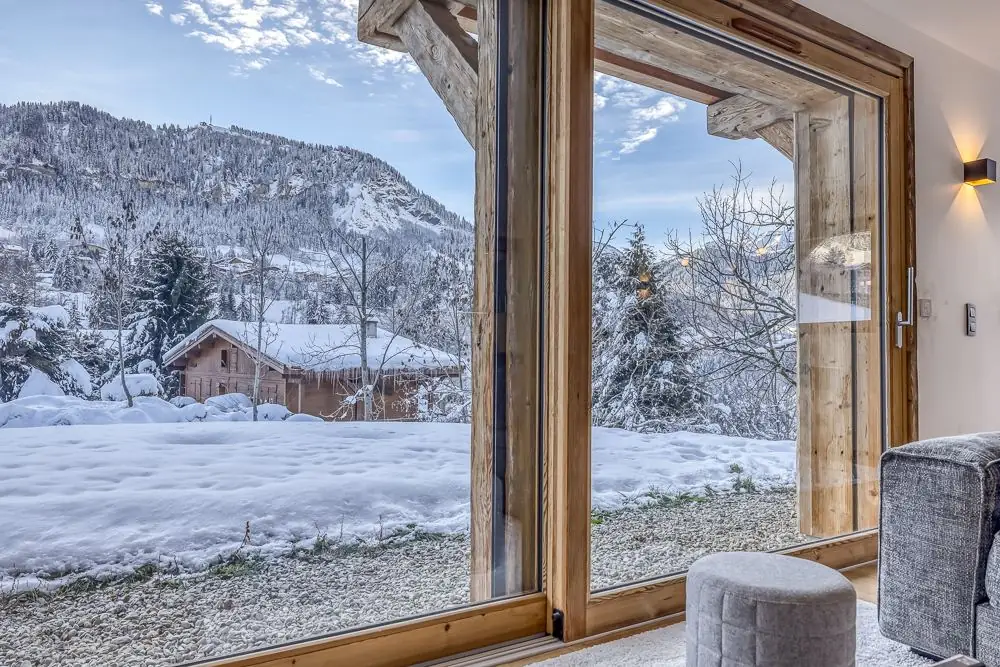 La vue depuis le jardin, vers la vallée
